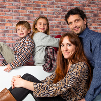 Fotografia de families a Osona en Estudi